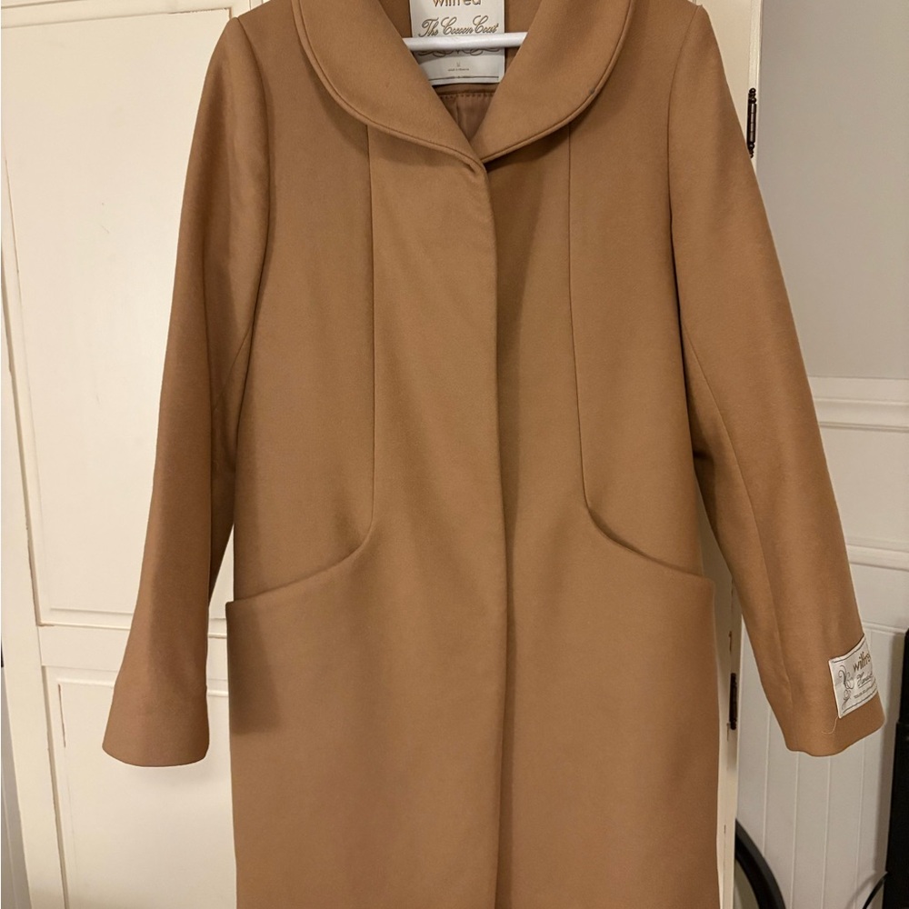ARITZIA Wilfred The Cocoon Coat in Tan
